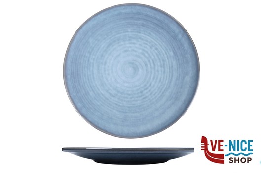 piano NUAGES OCEAN - PIATTO PIANO COUPE CM 32 STONEWARE REACTIVE IMPORT TAVOLA PROFESSIONAL