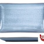 piano NUAGES OCEAN - PIATTO RETTANGOLARE CM 26,5X16XH.2  STONEWARE REACTIVE IMPORT TAVOLA PROFESSIONAL