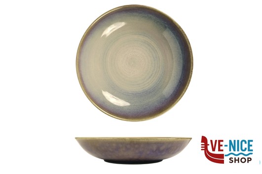 fondo NUAGES PURPLE - PASTA BOWL COUPE CM 30 STONEWARE REACTIVE IMPORT TAVOLA PROFESSIONAL