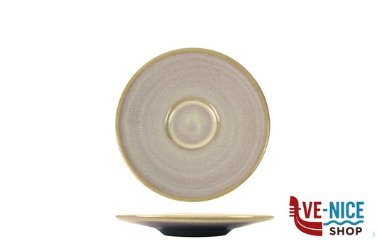 tazze da caffe' NUAGES PURPLE - PIATTINO TAZZA CAFFE STONEWARE REACTIVE IMPORT TAVOLA PROFESSIONAL