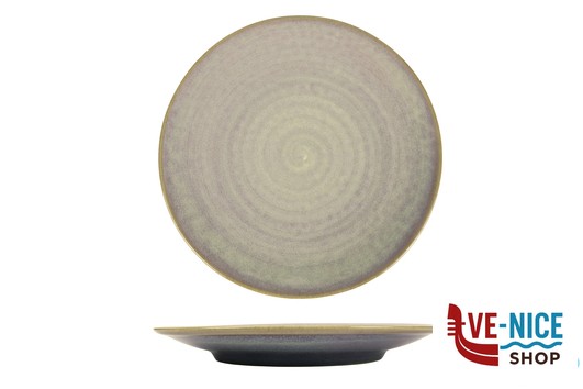 piano NUAGES PURPLE - PIATTO FRUTTA COUPE CM 22,5 STONEWARE REACTIVE IMPORT TAVOLA PROFESSIONAL