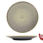 piano NUAGES PURPLE - PIATTO PIANO COUPE CM 28  STONEWARE REACTIVE IMPORT TAVOLA PROFESSIONAL