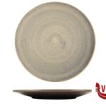 piano NUAGES PURPLE - PIATTO PIANO COUPE CM 32  STONEWARE REACTIVE IMPORT TAVOLA PROFESSIONAL