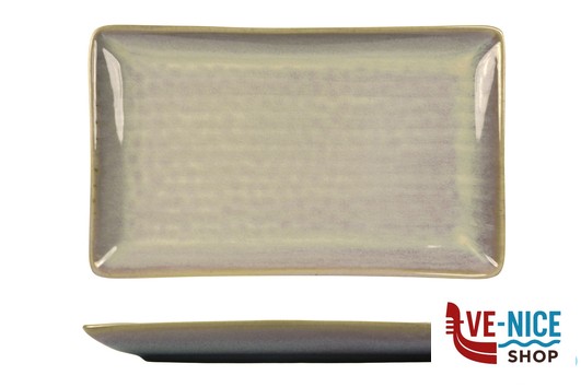 piano NUAGES PURPLE - PIATTO RETTANGOLARE CM 26,5X16XH.2 STONEWARE REACTIVE IMPORT TAVOLA PROFESSIONAL