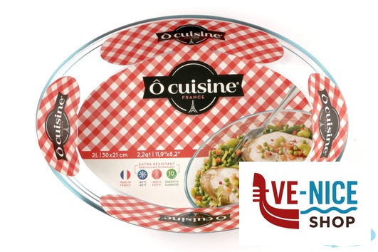 vetro O CUISINE-TEGLIA OVALE CM 30X21 ARC INTERNATIONAL COOKWARE - immagine 3