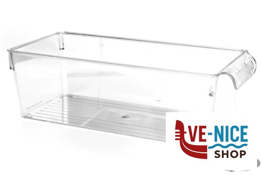 vetro OK! FRIGO BOX-ORGANIZER FRIGO PS TRASPARENTE CM.32,5X15XH.10 IMPORT CUCINA - immagine 2