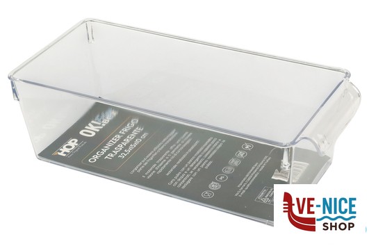 vetro OK! FRIGO BOX-ORGANIZER FRIGO PS TRASPARENTE CM.32,5X15XH.10 IMPORT CUCINA
