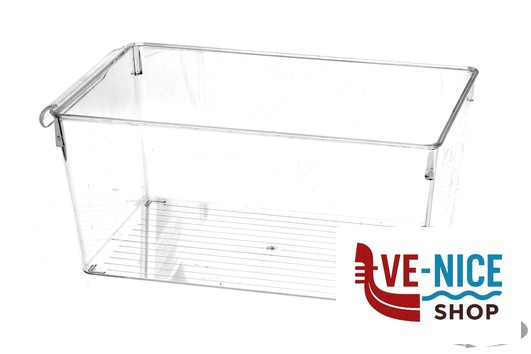 vetro OK! FRIGO BOX-ORGANIZER FRIGO PS TRASPARENTE CM.32,5X20XH.14 IMPORT CUCINA - immagine 2