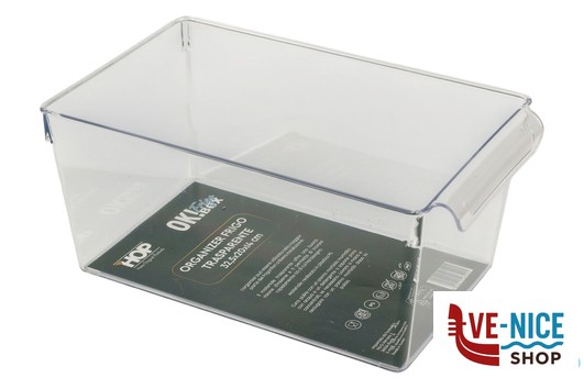 vetro OK! FRIGO BOX-ORGANIZER FRIGO PS TRASPARENTE CM.32,5X20XH.14 IMPORT CUCINA
