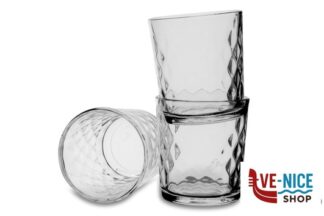 bicchieri acqua OK! REEL DIAMOND - CONFEZIONE 3 BICCHIERI CILINDRICI CL 26,5 IMPORT TAVOLA