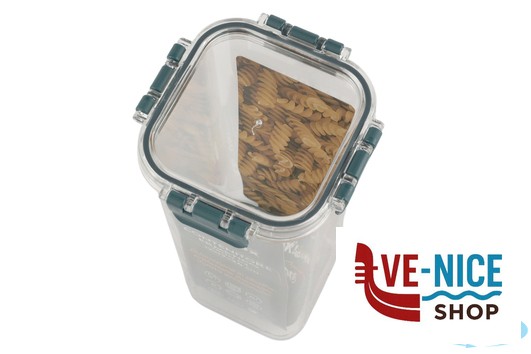 vetro OK! SAVE BOX-BARATTOLO ERMETICO QUADRO 1800ML CM.12XH.24 IMPORT CUCINA - immagine 3