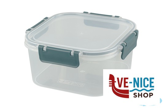 vetro OK! SAVE BOX-CONTENITORE ERMETICO QUADRO 1800ML CM.18,5XH.9 IMPORT CUCINA - immagine 2