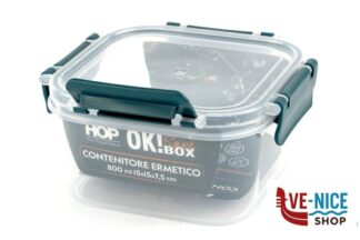 vetro OK! SAVE BOX-CONTENITORE ERMETICO QUADRO 800ML CM.15XH.7,5 IMPORT CUCINA