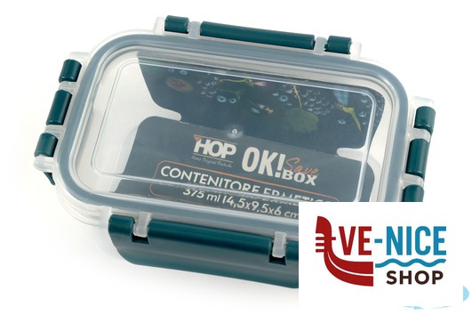 vetro OK! SAVE BOX-CONTENITORE ERMETICO RETTANGOLARE 375ML CM.14,5X9,5XH.6 IMPORT CUCINA - immagine 3