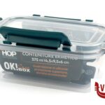 vetro OK! SAVE BOX-CONTENITORE ERMETICO RETTANGOLARE 375ML CM.14,5X9,5XH.6 IMPORT CUCINA