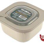 vetro OK! WAVE BOX-CONTENITORE PER MICROONDE QUADRO 1800ML CM.18XH.9,5  IN POLIPROPILENE CON VALVOLA IMPORT CUCINA
