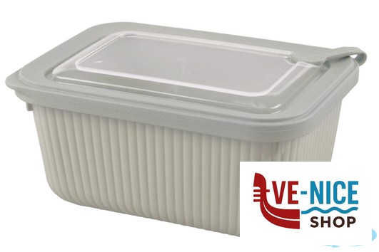 vetro OK! WAVE BOX-CONTENITORE PER MICROONDE RETTANGOLARE 1750ML CM.20X14,5XH.10 IN POLIPROPILENE CON VALVOLA IMPORT CUCINA - immagine 2