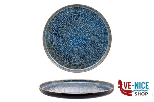 porcellana OKEANOS-PIATTO PIANO BORDO ALTO CM.28 FF0251331503 MESA CERAMICS LDA