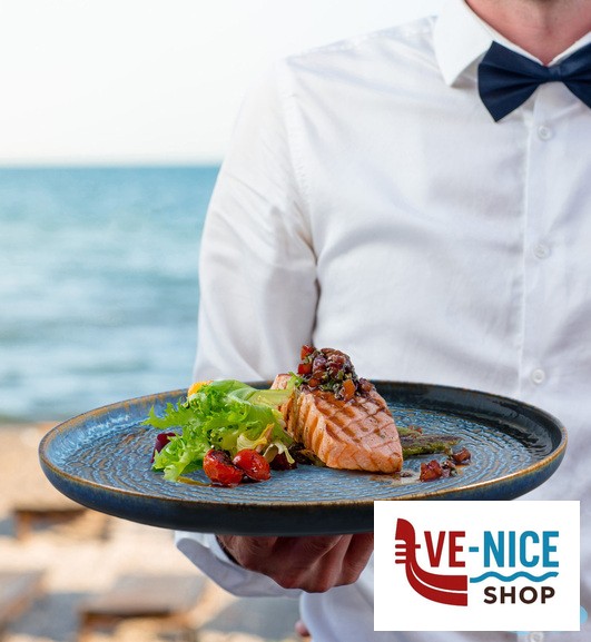 porcellana OKEANOS-PIATTO PIANO BORDO ALTO CM.33 FF0241331732 MESA CERAMICS LDA - immagine 2