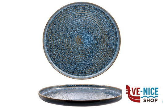 porcellana OKEANOS-PIATTO PIANO BORDO ALTO CM.33 FF0241331732 MESA CERAMICS LDA