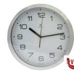 orologi OROLOGIO PARETE ALLUMINIO-BIANCO CM 25 LOWELL