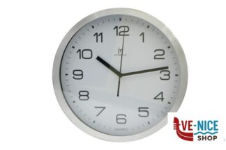 orologi OROLOGIO PARETE ALLUMINIO-BIANCO CM 25 LOWELL