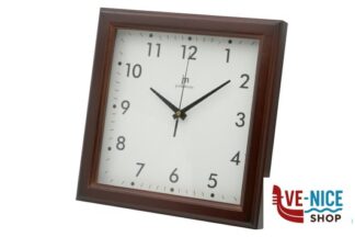 orologi OROLOGIO PARETE LEGNO QUADRO CM 30 NOCE LOWELL