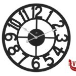 orologi OROLOGIO PARETE QUARZO MDF NERO CM 60 LOWELL