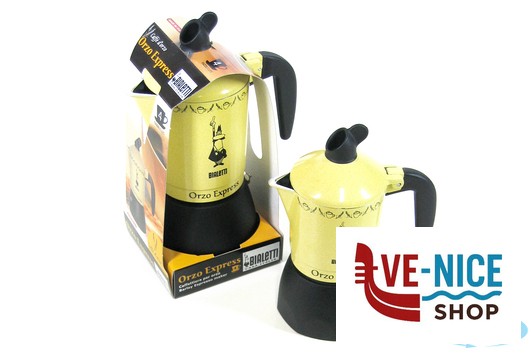 alluminio ORZO ESPRESSO PER 2 TAZZE GIALLA IN FASCIA BIALETTI - immagine 2