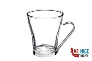 vetro/opale OSLO CAPPUCCIO-SCATOLA 6 BICCHIERE CL 22 MANICO INOX 1 21880 BORMIOLI ROCCO