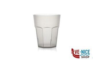 plastica POLIPROPILENE IMPILABILE CONFEZIONE 6 BICCHIERI CL.35 TRASPARENTE SATINATO MORI2A