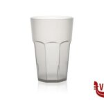 plastica POLIPROPILENE IMPILABILE CONFEZIONE 6 BICCHIERI  CL.45 TRASPARENTE  SATINATO MORI2A