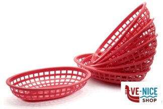 accessori da portata PACK 6 CEST.OVALI CM.23,5X15,5XH.5 ROSSI 1074R-6 TABLECRAFT