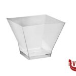 plastica PAGODA TRASPARENTE-CONFEZIONE 25 BICCHIERI COPPETTA CL 9 GOLD PLAST