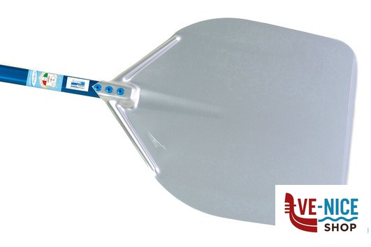 mondo cottura AZZURRA - PALA PIZZA ALLUMINIO RETTANGOLARE CM 36 MANICO CM 150 A-37R GI METAL