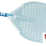 0 AZZURRA - PALA PIZZA ALLUMINIO FORATA CM 50 MANICO CM 120     A-50RF-120 GI METAL