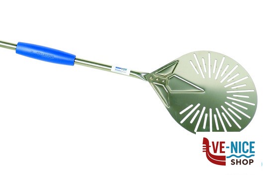 cucina AZZURRA - PALETTINO PIZZA INOX FORATO CM 20 MANICO CM 150 I-20F GI METAL