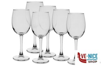 vetro PALOMINO - CONFEZIONE 6 CALICI VINO ROSSO CL 44,5 IN VETRO TEMPERATO PASABAHCE