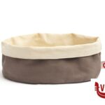 cestini per il pane PANERAS Y ENFRIADOR - PORTA PANE OVALE CM 20X15 H.10 COTONE GRIGIO 7453 COMAS