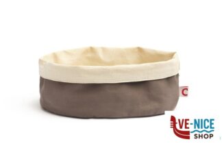cestini per il pane PANERAS Y ENFRIADOR - PORTA PANE OVALE CM 20X15 H.10 COTONE GRIGIO 7453 COMAS