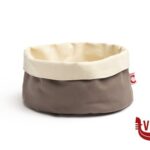 cestini per il pane PANERAS Y ENFRIADOR - PORTA PANE TONDO CM 20 H.12 COTONE GRIGIO 7452 COMAS