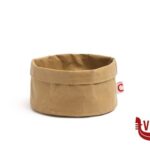 cestini per il pane PANERAS Y ENFRIADOR-PORTA PANE IN TESSUTO  KRAFT TONDO CM 17 H.12 7455 - LAVABILE- COMAS