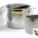 acciaio PASTAIOLA INOX CON 2 CESTELLI CM.24 409M MONTINI GUERINO SNC