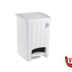 igiene e pulizia PATTUMIERA MARGHERITA QUADRA LITRI 20 CON PEDALE BIANCA STEFANPLAST