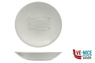 ceramica PELAGO-PIATTO FONDO COUPE CM.26,5 H.4,5 IN GRES PORCELLANATO IMPORT TAVOLA PROFESSIONAL