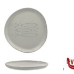 ceramica PELAGO-PIATTO PIANO ORGANIC CM.22 IN GRES PORCELLANATO IMPORT TAVOLA PROFESSIONAL