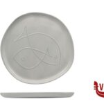 ceramica PELAGO-PIATTO PIANO ORGANIC CM.27 IN GRES PORCELLANATO IMPORT TAVOLA PROFESSIONAL