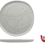 PELAGO-PIATTO PIANO ORGANIC CM.31 IN GRES PORCELLANATO IMPORT TAVOLA PROFESSIONAL ceramica 4 pezzi