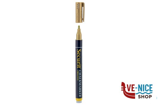 altri PENNARELLO A GESSO LIQUIDO SINGOLO, PUNTA FINE 1-2 MM, COLORE ORO SMA100-GD SECURIT