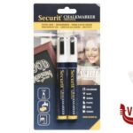 altri SET 2 PENNARELLI A GESSO LIQUIDO SINGOLO, PUNTA MEDIA 2-6 MM, COLORE BIANCO IN BLISTER     BL-SMA510-WT SECURIT